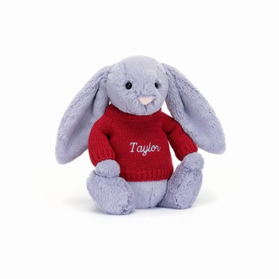 Jellycat Bashful Viola Konijn with Red Jumper | UX2516837